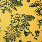 100% Viscose Scarlett Bloemen Geel