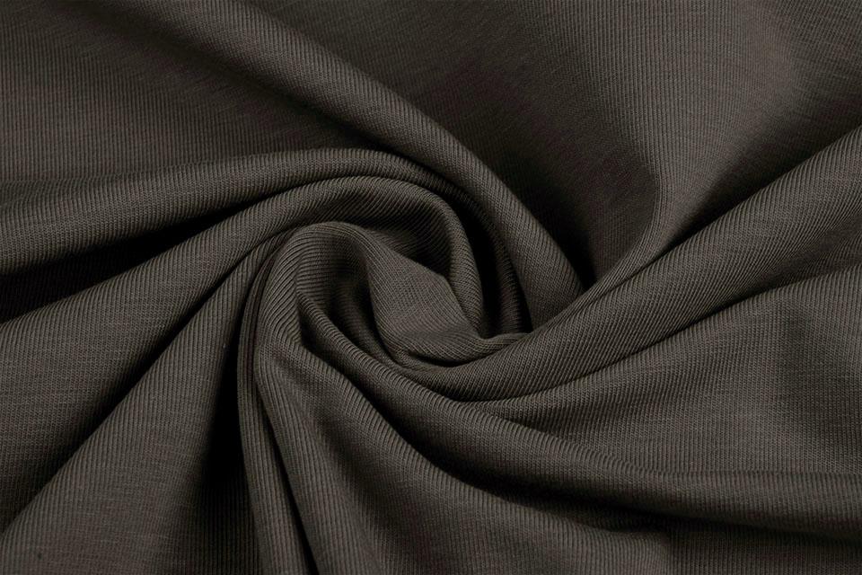 95% Viscose 5% Elastane Jersey - Dark Grey, OEKO-TEX 100