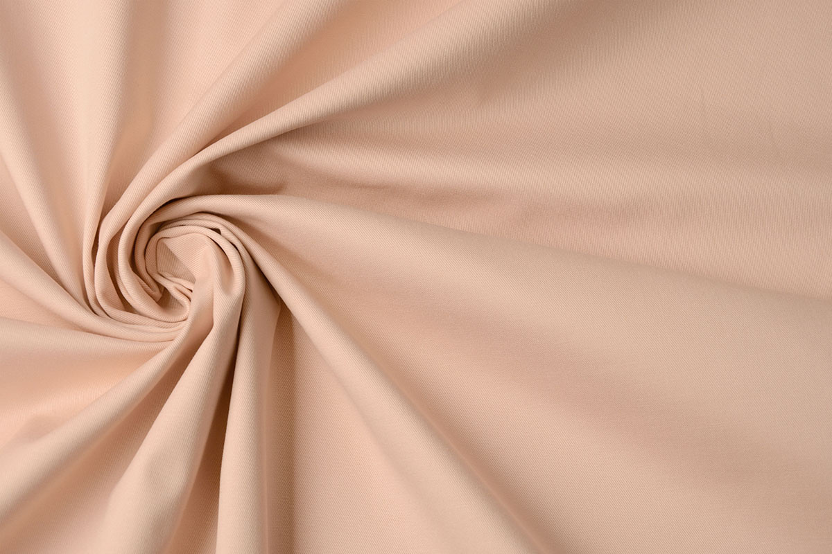 Fijne Stretch Keperkatoen Poeder Roze