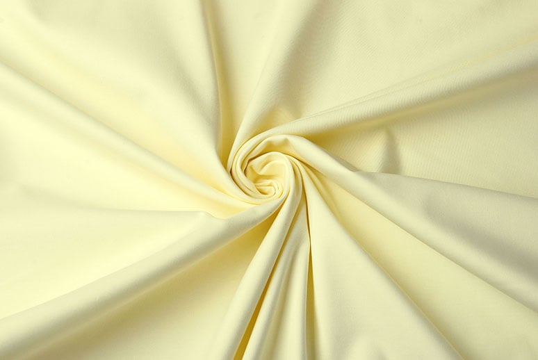 Fijne Stretch Keperkatoen Pastel Geel