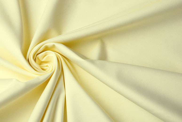 Fijne Stretch Keperkatoen Pastel Geel