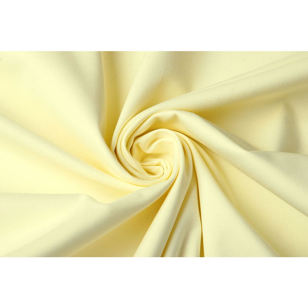 Fine Stretch Cotton Twill Pastel Yellow YES Fabrics