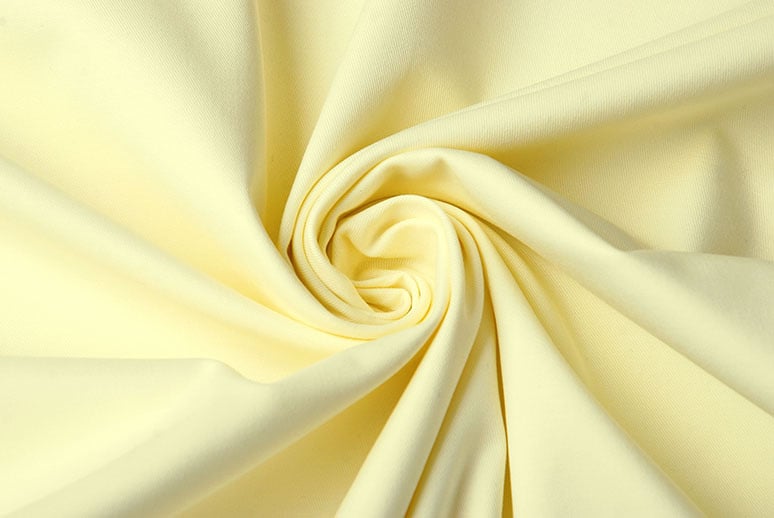 Fijne Stretch Keperkatoen Pastel Geel