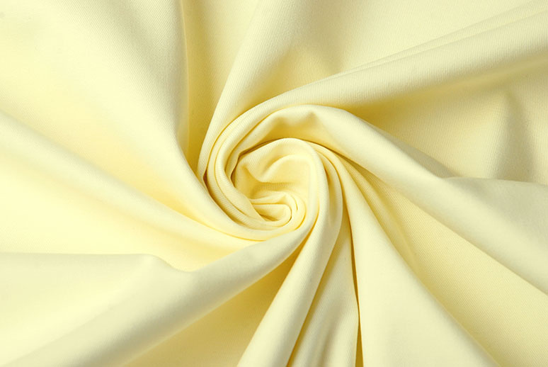 Fine Stretch Cotton Twill Pastel Yellow