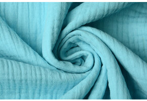 Double Gauze Fabric Light Aqua