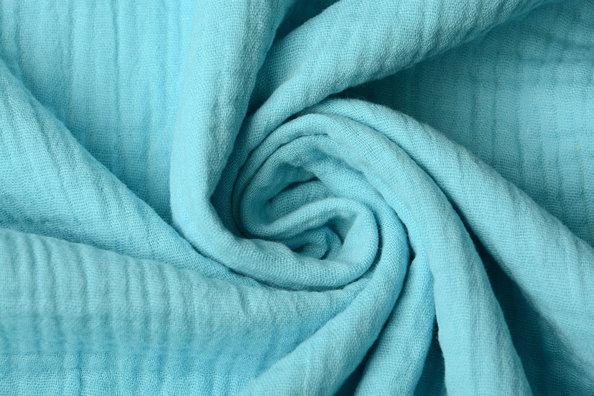 Double Gauze Fabric Light Aqua YES Fabrics