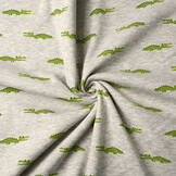 Jogging Alpenfleece Krokodil Grijs Melange