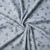 Sweatstoff Alpenfleece Tiger Jeans Melange