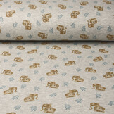 Sweatstoff Alpenfleece Tiger Grau Melange