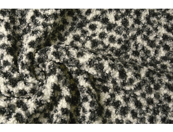 Curly Teddy Bouclé Panther Grey