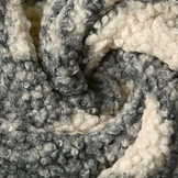 Curly Teddy Bouclé Manola Check Grey