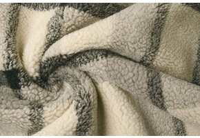 Sherpa Teddy Check Grey