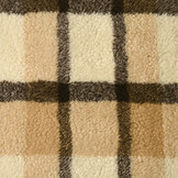 Sherpa Teddy Check Mocha Brown