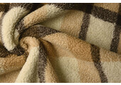 Sherpa Teddy Check Mocha Brown