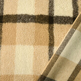 Sherpa Teddy Check Mocha Brown