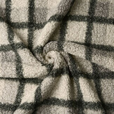 Curly Teddy Bouclé Manola Check Grey-Green