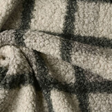 Curly Teddy Bouclé Manola Ruit Grijs-Groen