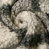 Curly Teddy Bouclé Manola Ruit Grijs-Groen