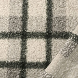 Curly Teddy Bouclé Manola Ruit Grijs-Groen