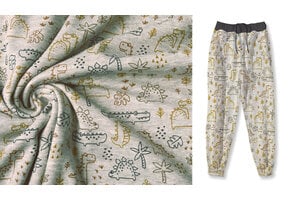 Jogging Alpenfleece Crocodile and Dino Multi 1