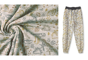 Jogging Alpenfleece Krokodil en Dino Multi 1