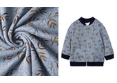 Jogging Alpenfleece Leaves Jeans Melange