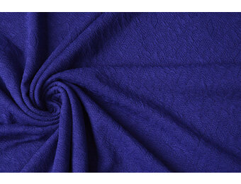 Scuba Jacquard Königsblau
