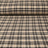 Woven Woolen Fabric Check Grey