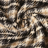 Woven Woolen Fabric Check Grey