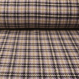 Woven Woolen Fabric Check Lilac