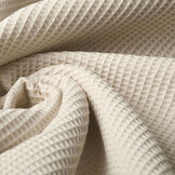 Mini Waffle Pique Fabric Light Beige