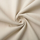 Mini Waffle Pique Fabric Light Beige