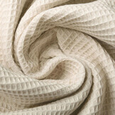 Mini Waffle Pique Fabric Light Beige