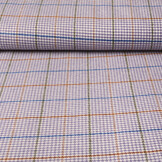 Woven Woolen Fabric Fine Check Lilac