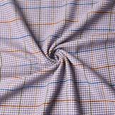 Woven Woolen Fabric Fine Check Lilac