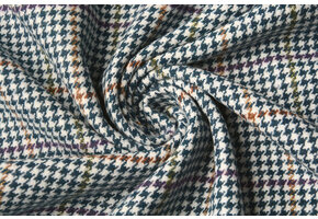 Woven Woolen Fabric Fine Check Jeans