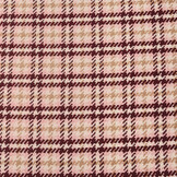 Woven Woolen Fabric Check Pink