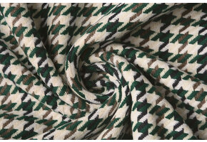 Pied de Poule Flaschengrün