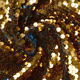 Omkeerbare Pailletten Stof Blauw - Goud