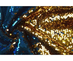 Reversible Sequin Fabric Brown - Gold - YES Fabrics