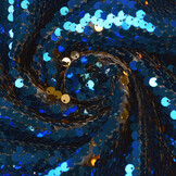 Reversible Sequin Fabric Blue - Gold