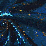 Reversible Sequin Fabric Blue - Gold