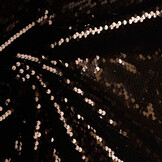 Omkeerbare Pailletten Stof Bruin - Goud