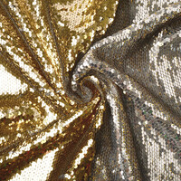 Reversible Sequin Fabric Brown - Gold - YES Fabrics
