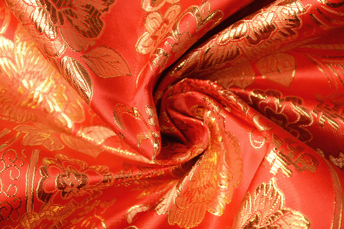 Brokat Rose Kenza Rot