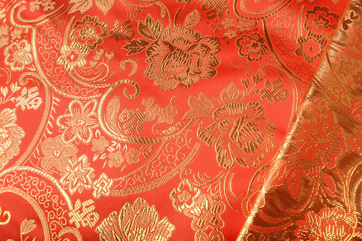 Brokat Rose Kenza Rot