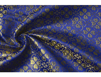 Brokaat  Candella Kobaltblauw
