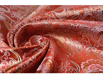 Brocade Whakangaro Red Gold