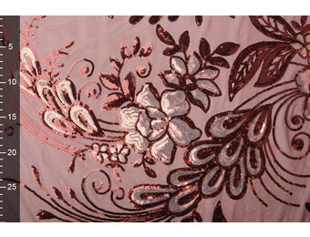 Pailletten auf Netz Jamella Bordeaux