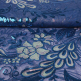 Sequins on Mesh Jamella Cobalt Blue